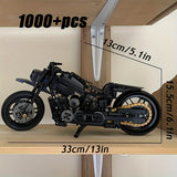 NNETM Retro Motorcycle Building Block Kit (1000pcs)