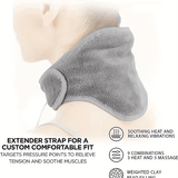 NNETM 1Pc Intelligent Heating Neck Massager - Soothing Vibration & Adjustable Heat(Grey)