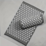 NNETM 3PCS Yoga Acupressure Massage Mat Set(Dark Gray)