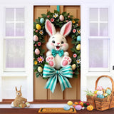 NNETM Easter Bunny Wreath Door Banner