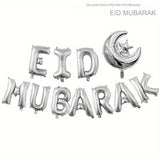 NNETM 11pcs EID Mubarak Foil Balloons Set