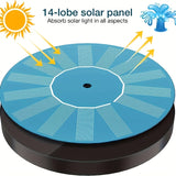 NNETM DIY Solar Fountain Pump for Outdoor Use