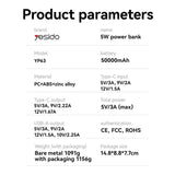 NNETM 50000mAh Fast Charging Power Bank – 65W Multi-Port PD Portable Charger with LED Display