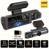 NNETM 1080P Dual-Lens Car Dash Cam with Night Vision