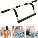 NNETM Multifunctional Pull-Up Bar Door Rack: Stainless Steel Upper Body Trainer