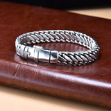Sterling Silver Viking-Style Three-Strand Bracelet – Men's & Women's Fashion Jewelry