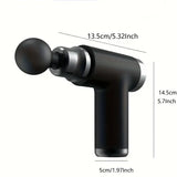 NNETM 1pc Portable Mini Massage Gun - Deep Tissue Muscle Massager (Black)