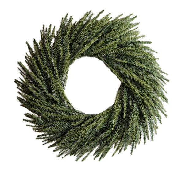 NNEOBA Christmas Pine Needle Garland Wreath for Door Decoration