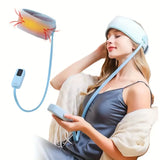 NNETM 360° Relaxing Electric Scalp Massager with Heat & Knead(Blue)