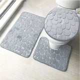 NNETM Step into a world of comfort with our 3pcs Ultra Soft Bathroom Rugs Bliss