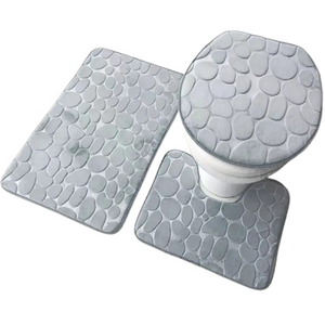 NNETM 3pcs Ultra Soft Bathroom Rugs Bliss