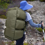 NNETM Outdoor Hiking Camping Backpack with Utility Pockets