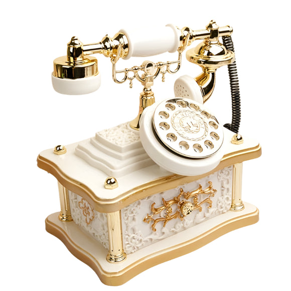 NNETM Vintage Telephone Music Box with 8 Melodies