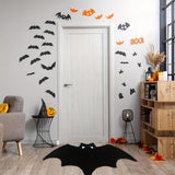 NNETM Black Bat-Themed Area Rug