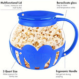 NNETM Microwave Popcorn Maker Glass Quart