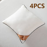 NNETM High-Rebound White Throw Pillows Set (4 pcs)