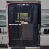 NNETM RV Door Curtain - Mosquito/Fly Prevention Sunshade Curtain