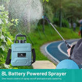 NNETM Electric Garden Watering Sprayer with Nozzles (8L)