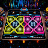NNETM Double Dance Pad LED Rhythm Game Mat
