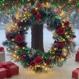 NNETM Christmas Wreath Indoor Outdoor Holiday