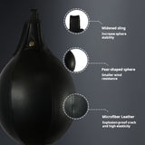 NNETM Pear-Shaped Boxing Speed Ball - Hanging Punching Bag(Black)