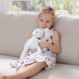 NNETM Adorable Plush Long-legged Rabbit Baby Doll Toy
