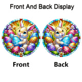 NNETM Easter Bunny Suncatcher Round Acrylic Hanging Sign