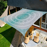 NNETM Mandala Waterproof Sun Shelter Canopy for 6 People