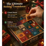 24-Day Christmas Dice Advent Calendar Polyhedral Dice Set