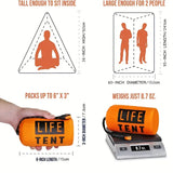 NNETM Outdoor Insulated Emergency Tent for 2 Persons