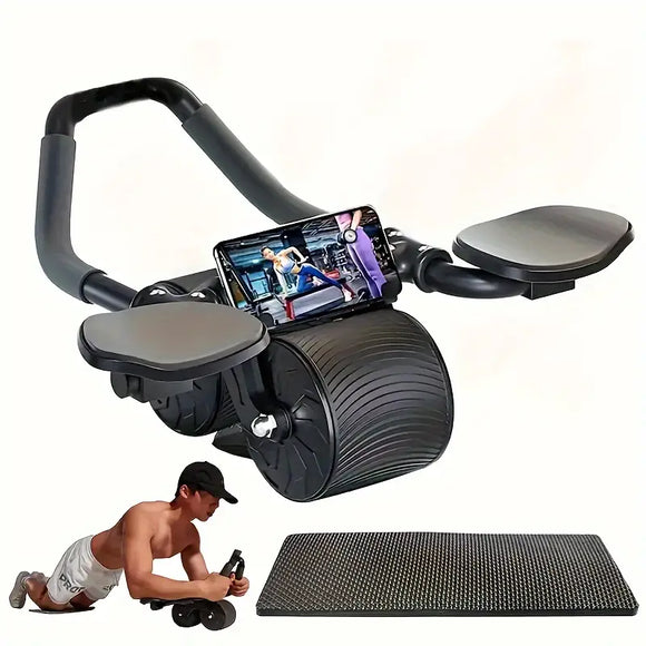 NNETM Automatic Rebound Abdominal Wheel with Elbow Pad