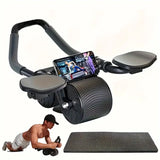 NNETM Automatic Rebound Abdominal Wheel with Elbow Pad