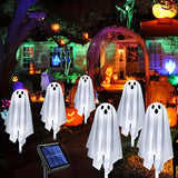 NNETM Solar Garden Lights 6-Pack Halloween Ghosts