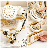NNETM Vintage Telephone Music Box with 8 Melodies