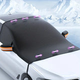 NNETM Premium Car Snow Cover - Magnetic Front Windshield Sunshade