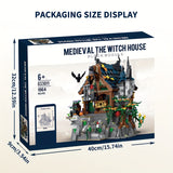 NNETM 1964pcs Enchanted Medieval Witch House - LED Light-Up