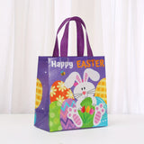 NNETM Easter Gift Bags Rabbit Egg Print Tote (30pcs)