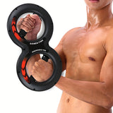 NNETM 1pc 8-Shaped Arm Strength Trainer - Ultimate Wrist & Forearm Builder(Black)