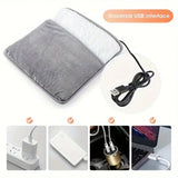 NNETM USB-Powered Washable Electric Foot Warmer Heating Pad - Grey