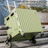 NNETM Camping Trolley Storage Cart with Lid