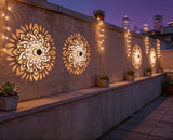 4pcs Solar Mandala Garden Lights – Warm White