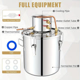 NNETM 10L Copper Alcohol Still Stainless Steel Distiller
