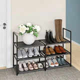 NNETM Keep your entryway tidy and stylish with our 3-Tier Shoe Rack
