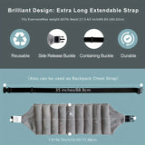 Microwavable Lower Back Heat Pack with Adjustable Strap