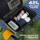 NNETM Outdoor Camping Storage Bag – Portable Cookware & Tableware Organizer, Gas Canister & Stove Protective Carry Case