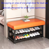 NNETM Shoe Changing Stool with Storage Rack