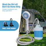 NNETM Portable USB Charging Camping Shower Pump Outdoor