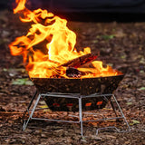 NNETM Hexagonal Stainless Steel Wood Stove