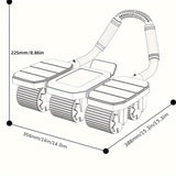 NNETM 6-Wheel Ab Trainer with Elbow Support & Pad