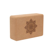 NNETM Cork Yoga Block Set Non-Slip High Density (Brown)